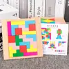 Rompecabezas geométrico con forma de corazón para educación temprana, rompecabezas de formas, colores y gráficos, bloques de construcción educativos para niños, juguetes de jardín de infantes
