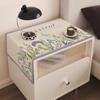 Funda Nueva para Mesita de Noche de Dormitorio Minimalista Moderna, Funda a Prueba de Polvo, Estilo de Lujo Ligero de Gama Alta, Almohadilla Protectora a Prueba de Polvo y Anti-quemaduras
