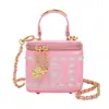 Bolsa Pequena Bordada de Alto Padrão Transfronteiriça Feminina 2026 Novo Estilo Personalizada Versátil Corrente Ombro Único Transversal Mini Bolsa Caixa
