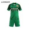 Jerseys de Fútbol Personalizados, Poliéster de Sublimación de Cuerpo Completo de Secado Rápido, Uniformes de Entrenamiento para Competición al Aire Libre, Uniformes de Fútbol Completos al por Mayor