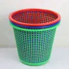 Suministro Directo de Fábrica 26.5 Cubo de Basura de Plástico para el Hogar Cesta Redonda Hueca para Papelera de Oficina Baño Papelera para Puesto Callejero