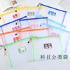 Bolsa de clasificación de asignaturas A4, bolsa para tareas de primaria, secundaria, nailon, malla transparente, cremallera, tutorial