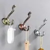 Colgador de ropa estilo europeo perchero de ropa perchero de abrigo gancho simple gancho simple para colgar en la pared zapatero de pared perchero de armario sin perforación