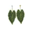 Toalla de mano con hoja de planta, tipo colgante para cocina, baño y tocador, toalla portátil, paño de limpieza absorbente, pañuelo de planta