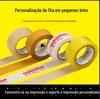 Impressão de logotipo de fita transparente e impressão personalizada para pequenos lotes Fita de vedação Rolo grande Fita de embalagem expressa espessada