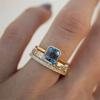 Cao Shi WISH superventas Nuevo lujo ligero tres juegos de anillos nuevo anillo popular de plataforma transfronteriza Reina Anillo Avanzado