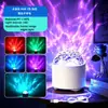 Lámpara de Atmósfera de Onda de Agua Giratoria Aurora Cielo Lleno de Estrellas Cambio de Color Siete Colores Dormitorio Proyector de Cielo Estrellado Lámpara Luz Nocturna Festival de Medio Otoño