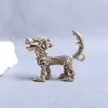 Chaveiro Pingente Acessório Dragão de Latão Nove Filhos Yaixi Taotie Decoração de Mesa Chaveiro de Carro Presente