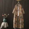 Ropa de Verano 2026 Estilo Japonés Estampado Grafiti Color Oscuro Vestido Holgado de Manga Corta para Mujer Falda de Longitud Media