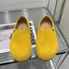 Zapatos Birkenstock Coloridos de Moda Estilo Coreano para Mujer Primavera 2026 Nuevos Mocasines Planos de Ante de Caña Baja Zapatos sin Cordones