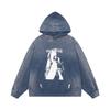 Erd Melancolía Rico Segunda Generación Retro Logotipo de Letras Otoño e Invierno Casual Suelto Trendy Marca Nicho Sudadera con Capucha Chaqueta
