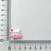 Lindos Postres Gato Kt Accesorios de Resina DIY Pegamento de Crema Pasador Funda de Teléfono Móvil Decoración para Taza de Agua de Vehículo Eléctrico Venta al por Mayor