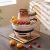 Nuevo Set para Preparar Té 2025 con Estufa, Olla de Té con Leche Tostada de Moda, Olla Yunnan de Llama Abierta con Asa Lateral para Fuego de Carbón al Aire Libre
