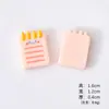 Reglas Creativas de Goma y Accesorios de Resina para Papelería para la Temporada de Regreso a Clases, Decoraciones Hechas a Mano para DIY, Pinzas para el Cabello, Imanes para Refrigerador y Accesorios