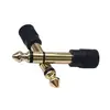 Adaptador de Audio de Cobre Chapado en Oro 6.5mm a 3.5mm Conector de Micrófono 3.5mm Hembra a 6.35mm Macho Convertidor Pequeño a Grande