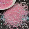 Contas de Lantejoulas Flor de Pessegueiro Vazadas para Nail Art DIY Lama de Cristal Slime Enchimento para Bolas Bobo Embalagem de 1g Lantejoulas