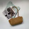 Bolso Nuevo de Gamuza para Otoño e Invierno Versátil Estilo Coreano Nicho Bolso Baguette de PU Bolso de Hombro de Terciopelo de Alta Gama para Mujer