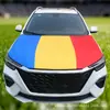 EE. UU., Canadá y México Copa Mundial 2026 Productos Bandera de Rumania Cubierta de Espejo Retrovisor de Coche Cubierta de Capó de Coche Cubierta de Capó de Motor