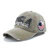 Moda coreana lavado boné de beisebol 1964 boné de beisebol bordado tridimensional velho vintage cap chapéu de guarda-sol