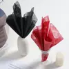 Papel de Envoltura Flor de Algodón de Leche Papel de Algodón para Envoltura de Ramo Pequeño Revestimiento Impermeable Desmontable Set de Material Floral Blanco