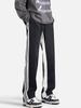 Pantalones casuales de rayas laterales para hombre, primavera y otoño, marca de moda americana, pantalones rectos sueltos, pantalones deportivos combinables, moda