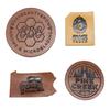 Marca de couro etiqueta de couro logo em relevo etiqueta de couro distintivo etiqueta de couro para roupa etiqueta de couro para bagagem marca de couro