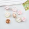 Comida y Juego Cerdo Gato Sándwich Galleta Resina Accesorios DIY Hecho a Mano Pegamento Crema Calcomanía para Refrigerador Pasador para el Cabello Material de Joyería
