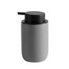 Set de Baño Moderno de Cerámica Cuatro Piezas Botella Dispensadora de Loción para Baño Presión Botella de Desinfectante para Manos Vaso para Enjuague Bucal Soporte para Cepillos de Dientes Jabonera