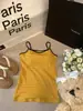 210g Algodón Peinado Algodón Puro Rayas Hermoso Espalda Camisola Top con Sujetador Incorporado Adelgazante Moderno Versátil Ropa Interior Ropa Exterior