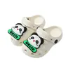 Tamancos infantis de EVA ecológicos para o verão, para meninos usarem em casa e ao ar livre, chinelos fofos de desenho animado DIY de panda para meninas