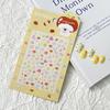 Parche de Uñas 5D en Relieve Dibujos Animados Infantiles Sanrio Kulomi Impermeable Hello Kitty Luminoso Niña Pegatina Arte de Uñas