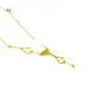 Nuevo Collar de Calabaza Hueca Dorado Brillante con Hielo Triturado y Borla Cadena Integrada Cadena de Clavícula Exquisita de Nicho Venta al por Mayor