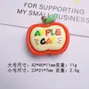 Gato Manzana de Dibujos Animados Lindo Pegamento de Crema DIY Funda para Teléfono Móvil Pasador Diadema Flor para Zapatos Taza de Agua Papelería Material de Resina