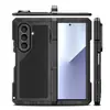 Funda metálica triple a prueba de golpes para Samsung Z-Fold8/Z Flod8 Ultra plegable con protector de pantalla y soporte integrados