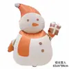 Nuevo Muñeco de Nieve Navideño Mate Anciano Muletas Ciervo Navideño Globo de Película de Aluminio Tienda Decoración de Fiesta Navideña Arreglo