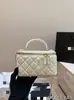 Bolso Cruzado para Mujer Estilo Nuevo Inspirado en Chanel, Bolso de Hombro, Bolso de Mano, Neceser Acolchado Cuadrado, Bolso con Espejo, Retro Europeo y Americano