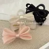 Pinza para el Cabello de Gasa Tridimensional Estilo Coreano Pinza de Agarre para Medio Peinado Femenino Pinza Tiburón Avanzada de Temperamento