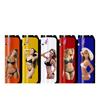 Publicidad carcasa metálica personalizada pintura a prueba de viento traje de baño belleza encendedor inflable láser color UV LOGO