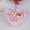 Aretes para Niños Accesorios para las Orejas Dibujos Animados Lindo Princesa Clips para las Orejas Aretes de Tuerca Aretes para Bebé