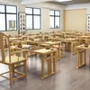 Juego de Mesa y Sillas de Madera Maciza para Go, Mesa de Ajedrez Estilo Chino, Combinación de Mesa y Sillas para Estudiantes, Mesa Tradicional China para Aprender, Mesa de Caligrafía, Mesa de Entrenamiento