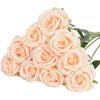 Rosa Solitária Flor Artificial Casa Casamento Dia dos Namorados Presente Rosa Transfronteiriça Flor Rosa Artificial Atacado
