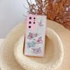 Funda Suave para Teléfono Móvil Samsung con Brillo de Mariposa y Caída para S25u/S24 /A73/A54/A55 Cubierta a Prueba de Caídas