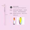 Set de Pluma de Uñas de Varilla Transparente Tallada con Línea de Tracción Pluma de Terapia de Luz Paquete de 12 Acrílico Cristal Halo Pluma de Tinte Pluma para Pintar