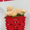 Juego de Flores Artificiales para Mesita de Noche de Boda, Arreglo para Mueble de TV de Sala de Estar de Boda, Arreglo Floral, Fábrica de Decoración Floral de Boda para Dormitorio