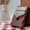 Fiddle de pulgar de 17 tonos para principiantes, núcleo de flor de durazno, fiddle de dedo, introducción, fiddle de trémolo, instrumento musical pequeño portátil, chapa, fiddle Karimba