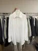 Camisa de Diseño Estilo Coreano con Cordones para Mujer, Versátil Camisa de Solapa Abotonada Adelgazante para Ropa Exterior 69971