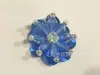 Parches de Flor Bordada con Cuentas Cosidos a Mano Parche Decorativo Brillante para Decoración de Ropa