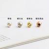 Plata Esterlina S925 Cuentas de Posicionamiento de Silicona Accesorios DIY Hecho a Mano Pulsera de Cuentas Removible Ajustable Cuentas Móviles Cuentas Redondas