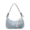 Bolso de Mezclilla Retro de Nicho para Mujer 2025 Nuevo Bolso Cruzado Versátil Casual Pequeño para Hombro Axila de Viajero