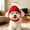 Sombrero a prueba de viento, popular, cálido, de gran venta para otoño e invierno, accesorio para la cabeza de Bulldog Francés, sombrero de perro tejido de nuevo estilo transfronterizo para mascotas para Halloween